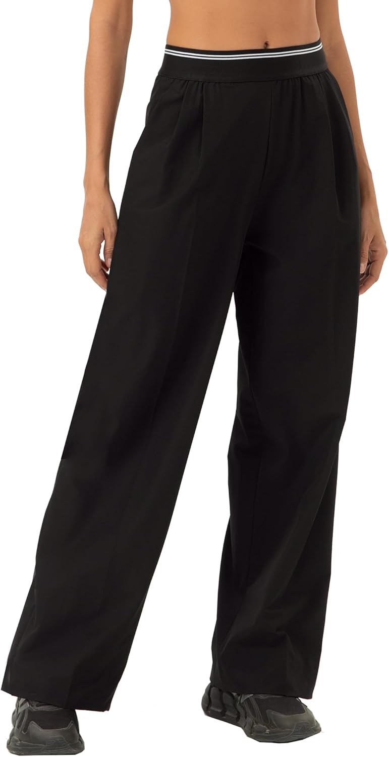 Skiennix Women's Athletic Track Pants - Wide Leg Stretch Lounge Jogging Sweatpants in Casual Style
