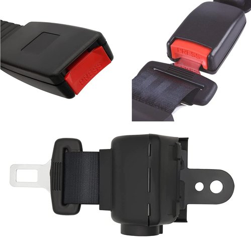 Bravokit Retractable Golf Cart Seat Belts Kit, Universal Retractable Seatbelts Fits Club Car EZGO TXT&RXV Yamaha Drive Club Car DS (Set of 4)