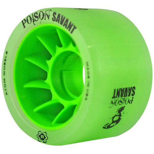 Atom Poison Savant Derby Roller Skate Wheels (Green)