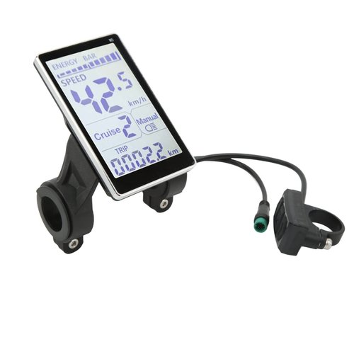 LCD Control Panel, Replacement 5 Pine Scooter LCD Display Meter Stable for 22 2mm Electric Bikes
