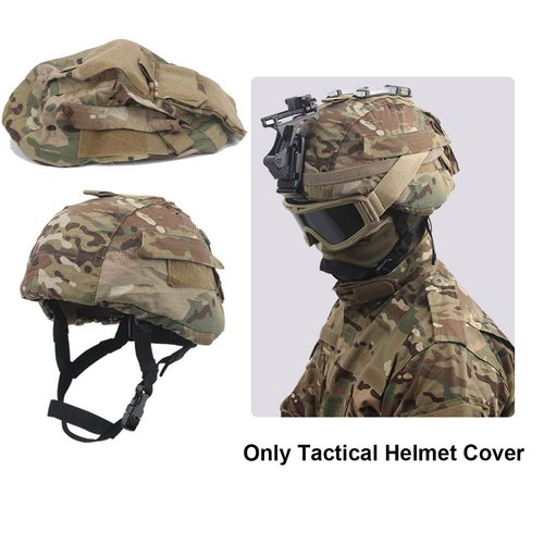 AZB Tactical Airsoft Helmet Cover with Counterweight Bag for MICH 2000 Ver2/ACH Helmet