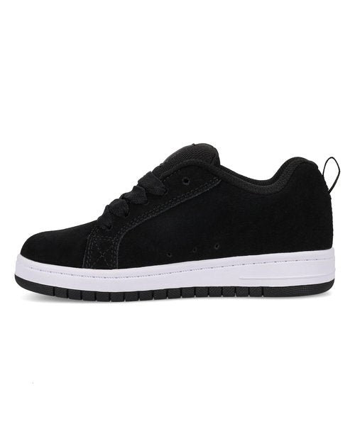 DC Girls Court Graffik Skate Shoe, Black/Leopard, 11.5 Little Kid