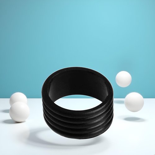 JJLFresheners 5Pcs Racket Handle Rubber Ring Stretchy Tennis Racquet Band Overgrips Black