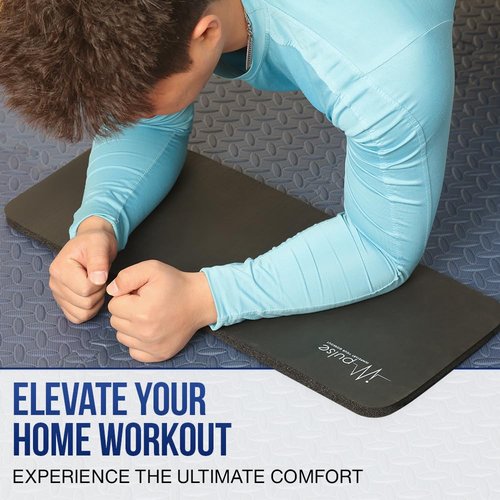 Impulse Yoga Knee Pads Cushion, Thick 1" (25mm) Workout Mat Provides Cushion for Kneeling & Elbows, Non-Slip & Portable Exercise Kneeling Pad for Yoga, Elbow, Wrist Pain, Planks, Pushups & Floor Exercises