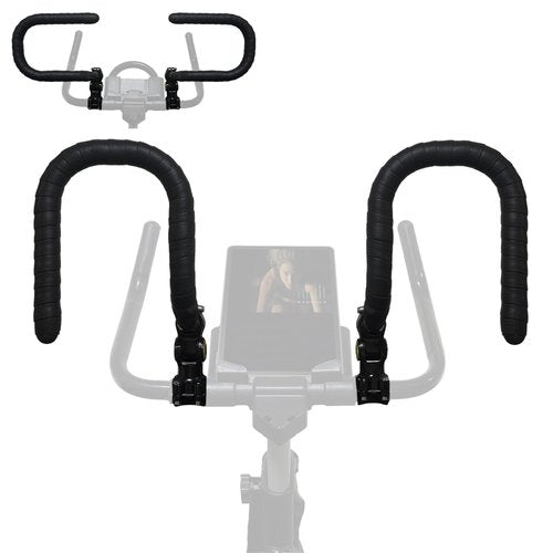 1 Pair U-Handlebar Extender for Indoor Spin Bikes,Get a Comfortable Upright Ride & Multiple Grip Positions to Relieve Strain.