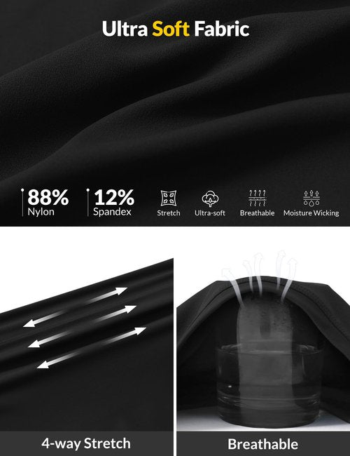 baleaf Women's Sleeveless Workout Tank Tops Stretch Soft Top Yoga Athletic Running Breathable Lightweight Tennis Shirts Gym Black M