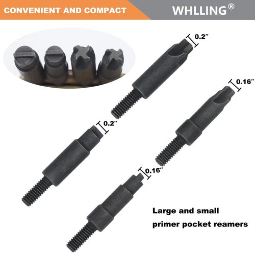 Case Prep Multitool, Case Chamfer Deburring Hand Tools for Reloading, Fits Case. 17-. 45 Caliber, Primer Pocket Cleaners Reamers for Removing Crimps