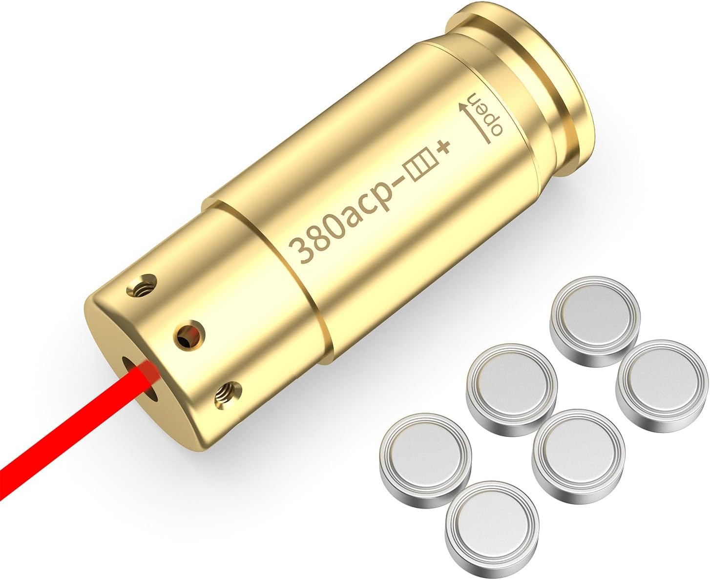 Tipfun .380acp Bore Sight Laser Sight Red Dot Boresighter with Batteries