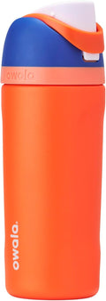 Owala Kids FreeSip Water Bottle - Insulated Stainless Steel with Straw | BPA-Free, 16 oz, Blue Citrus