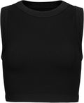 AUROLA Essentials Sleeveless Ribbed Tank Top - Comfortable Activewear Crop for Women