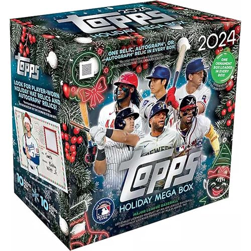 2024 Topps Holiday Baseball Mega Box Sealed Pack | Collectible MLB Cards