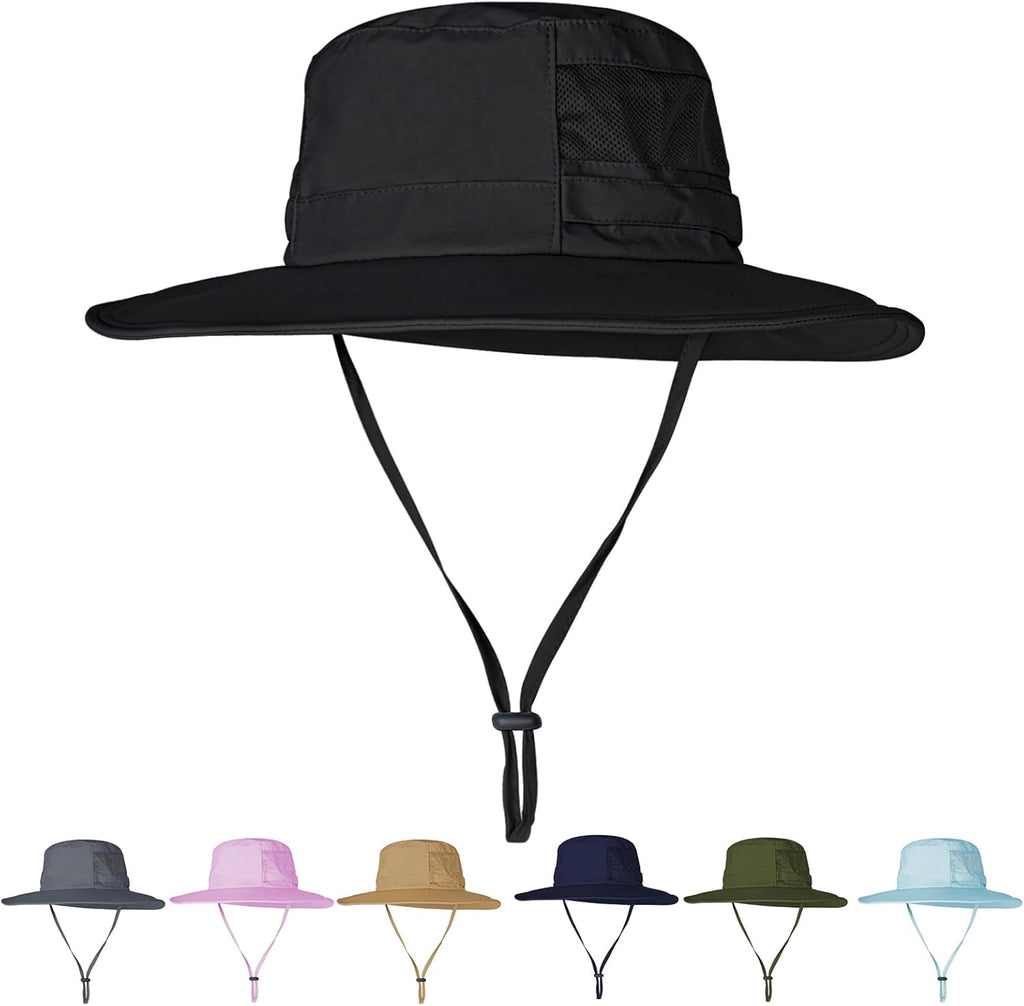 Skiennix UPF 50+ Sun Hat - Waterproof Wide Brim Bucket Hat for Fishing, Hiking & Beach | Foldable Design