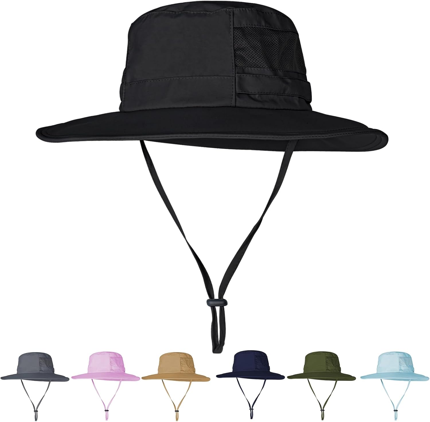 Skiennix UPF 50+ Sun Hat - Waterproof Wide Brim Bucket Hat for Fishing, Hiking & Beach | Foldable Design