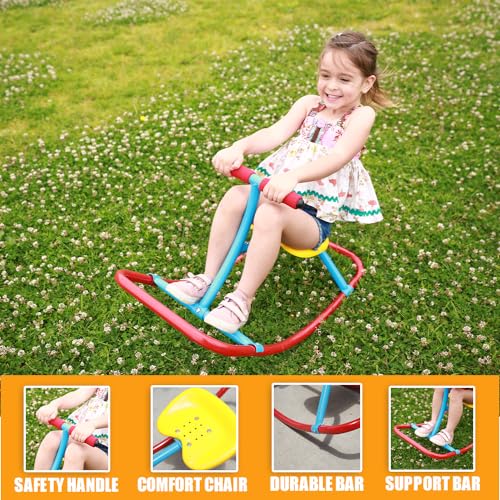Kids Indoor Rocking Seesaw with Wide Base - Safe Toddler Balance & Motor Skill Toy