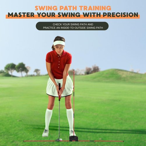 CUANBOZAM Pro Golf Alignment Sticks Holder - Golf Training Aid for Swing Plane
