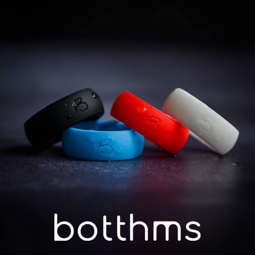 botthms - Men’s Rings, Silicone Wedding Rings, for Active Lifestyle (8)