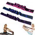 Fitness Resistance Band for Stretching and Yoga, Number Stretch Resistance Band with Clear Markings, 8-Section Elastic Training Bands (3Psc)