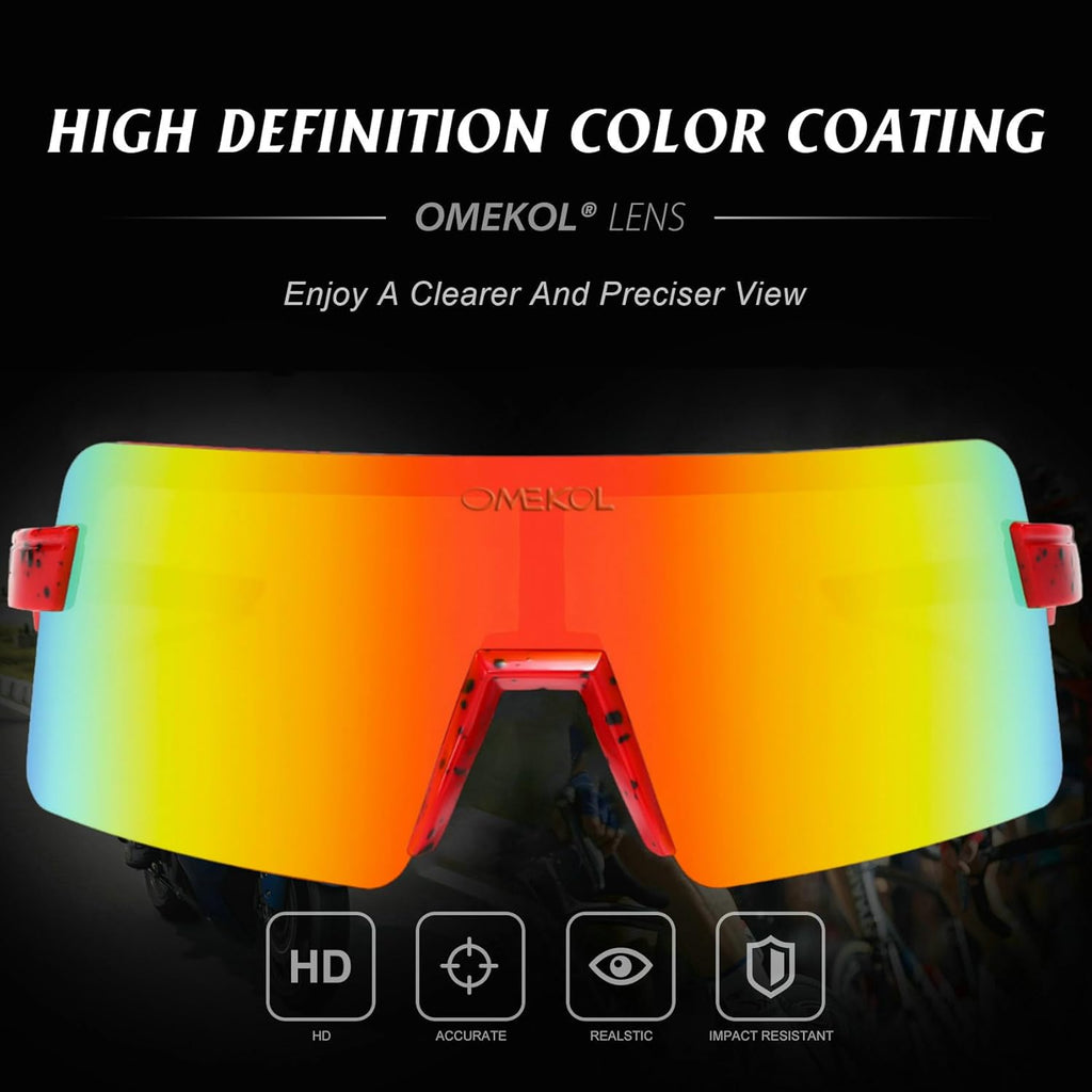 OMEKOL Polarized Sunglasses - UV400 Protection for Men & Women | Outdoor Sports & Baseball Glasses