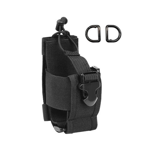 Tactical MOLLE Radio Pouch Holster - Universal Fit for Duty Belt & Vest, Adjustable for Most Walkie Talkies