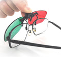 Skiennix Red Green Glasses - Amblyopia Vision Correction with Protective Glasses Box | Left Green, Right Red
