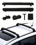 VEVOR Soft Roof Rack Pads, 30" Universal Car Roof Rack Pad for Various Crossbars, 176LBS Loading Luggage Kayak Carrier with 2 Tie Down Straps, 2 Quick Loop Straps & Storage Bag for SUP Canoe Snowboard