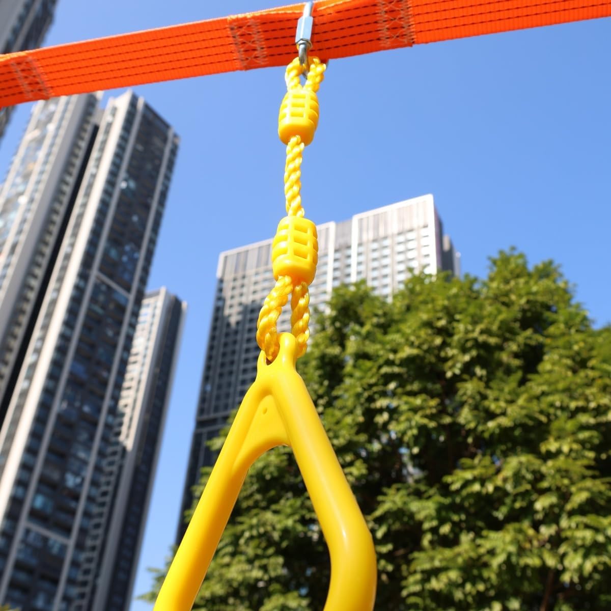 Skiennix Climbing Gymnastic Rings - Durable Ninja Obstacle Course for Kids' Outdoor Play