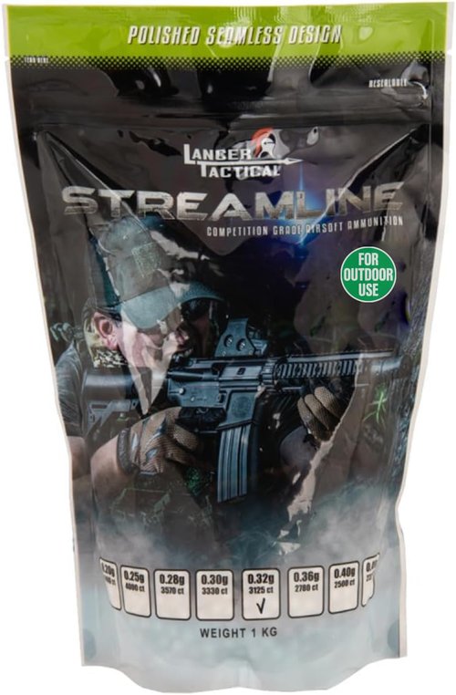 Lancer Tactical Eco-Ammo BBS White High FPS Performance Biodegradable (0.32g/ 3125 Rd)