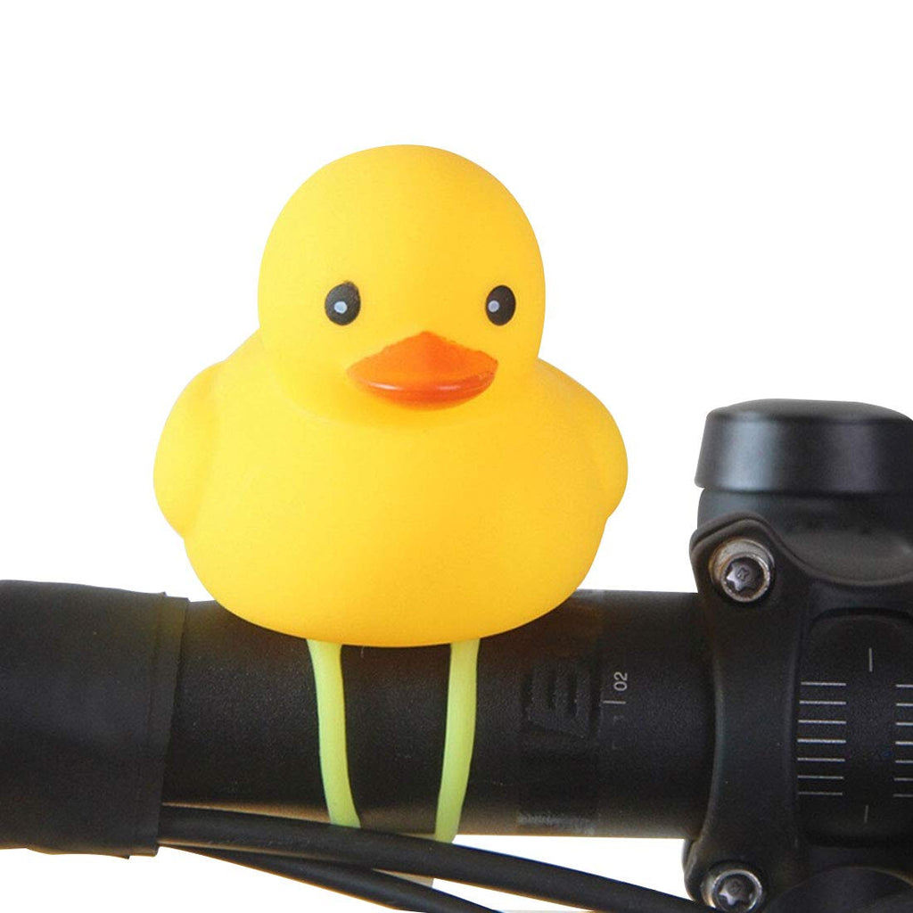 SUPIA 2 Pack Duck Bike Bell, Rubber Duck Bicycle Accessories, Bicycle Horns Mountain Bike Handlebar Light Bicycle Accessories, Yellow