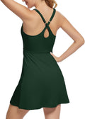 GGOV Tennis Dress - Women's Athletic Golf Dress with Pockets & Adjustable Straps | Backless Design