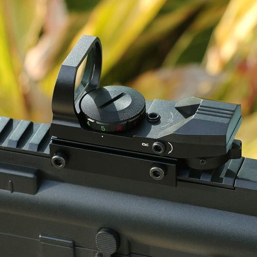 Feyachi Reflex Sight - Adjustable Reticle with Red & Green Options | Versatile 4 Style Design
