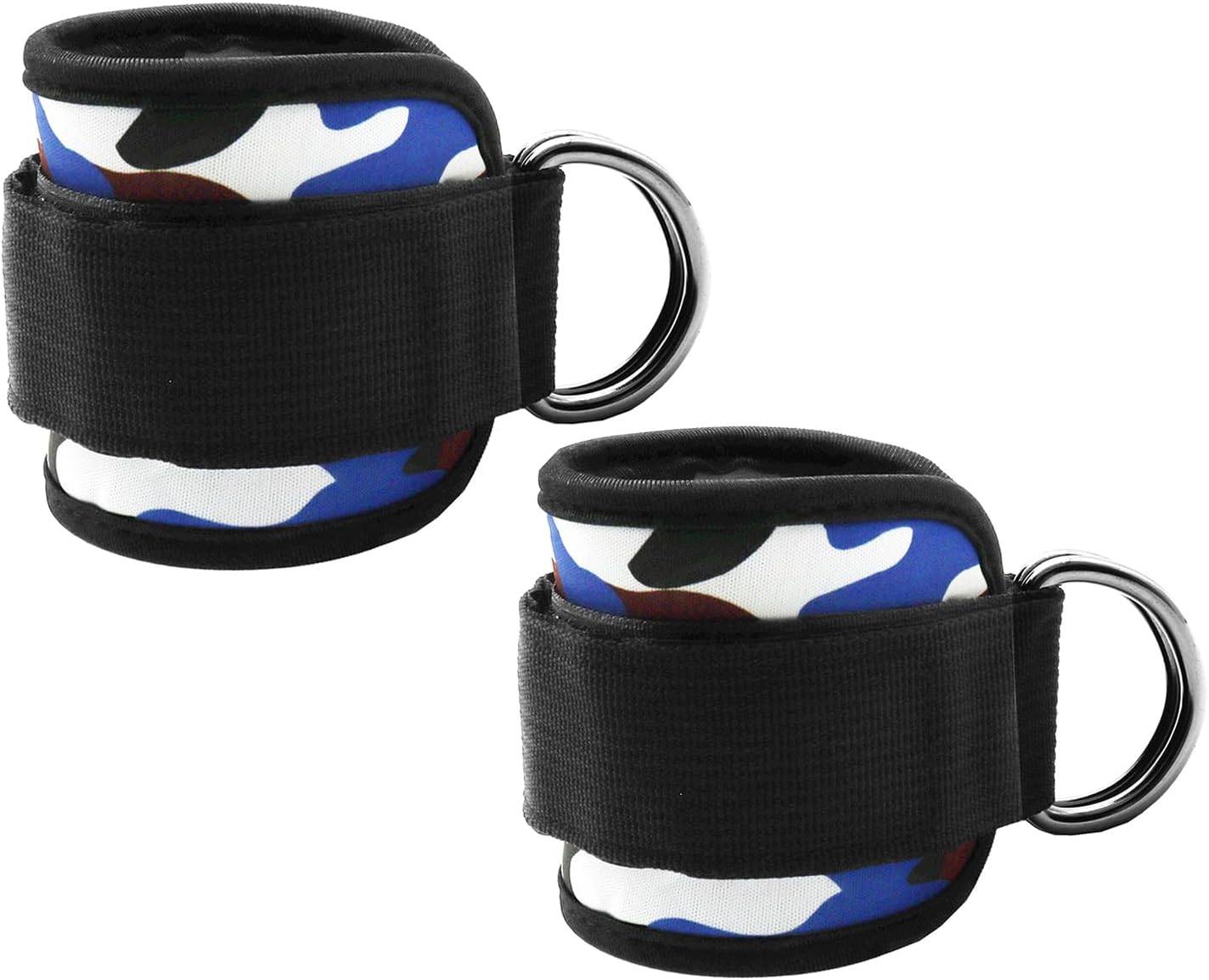 Skiennix Ankle Resistance Bands - Adjustable Padded Straps for Glute Kickback | 1 Pair