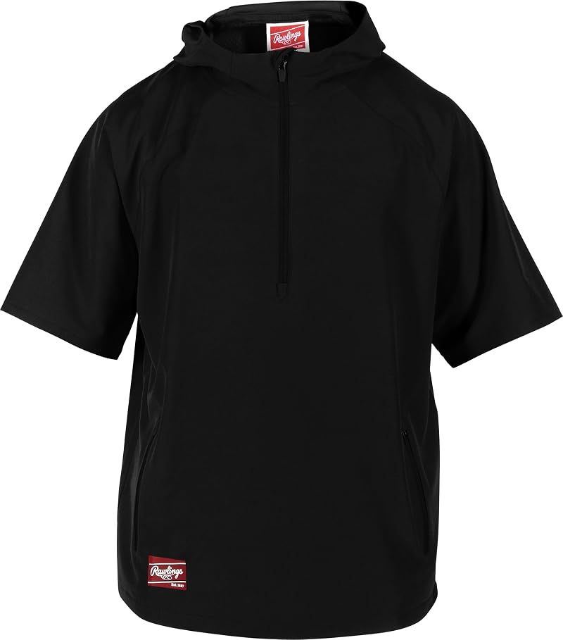 ColorSync Short Sleeve Hooded Cage Jacket - Large, Black