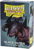 Dragon Shield Outer Sleeves - Matte Black 100 Ct - Durable Card Sleeves for Pokémon, Magic: The Gathering & More