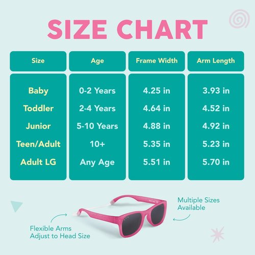 ROSHAMBO Unbreakable Red McFly Square Sunglasses - Italian Made Polarized for Toddlers 2-4 Years - BPA Free with Strap + Accessories - USA Assembled