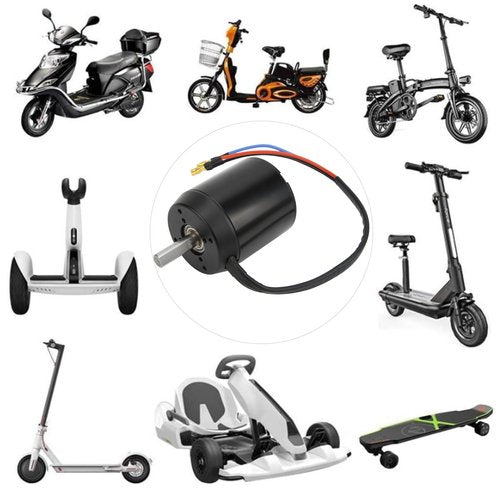 Glomora 12V 120KV Brushless Outrunner Motor - 3280W High Power, Low Noise Efficient Heat Dissipation for Electric Scooters