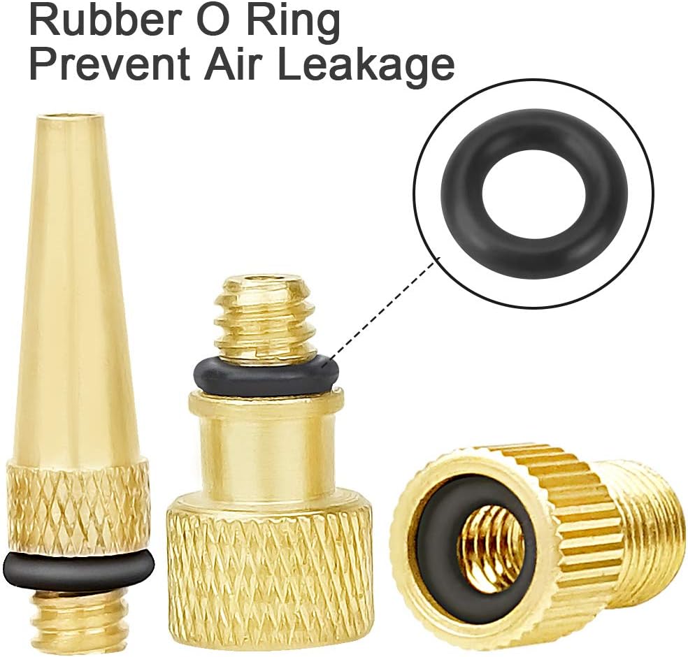 Skiennix High-Grade Brass Valve Adapter - Durable Bicycle Tire Valve Connector