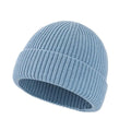 PAZUVO Knitted Cuffed Beanie Cap for Men/Women, Unisex Soft Warm Winter Hat Stocking Skull Cap (US, Alpha, One Size, Light Blue)