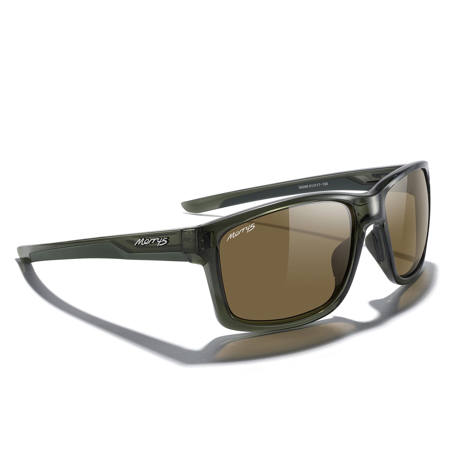 MERRY'S Sports Polarized Sunglasses For Men Women Cycling Running Driving Golf Fishing UV400 Protection S9266