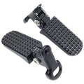 1 Pair Mini Bike Foot Pegs,Bike Rear Pedals Aluminium Alloy Non Slip Bicycle Pegs Quick Release Foot Plates Pedals for Mountain Cycle and Folding Bicycle(Color:Black)