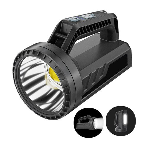 Rechargeable LED Spotlight Flashlight, Portable Camping Lantern 4800mAh, 7 Light Modes &Waterproof, Super Bright Handheld Spotlight for Hurricane Emergency, Outages, Camping, Hiking