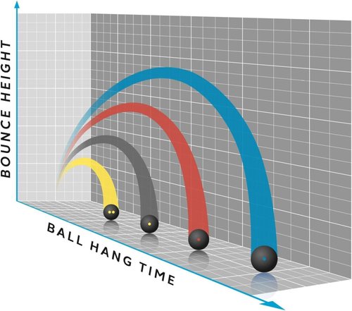 Dunlop Sports Competition Squash Balls, 3-Ball Tube