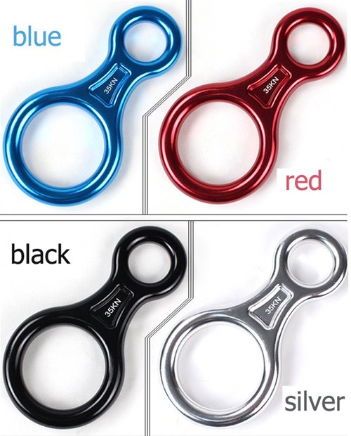 CdyBox 35KN Figure 8 Descender Belay Device Rock Mountain Climbing Gear