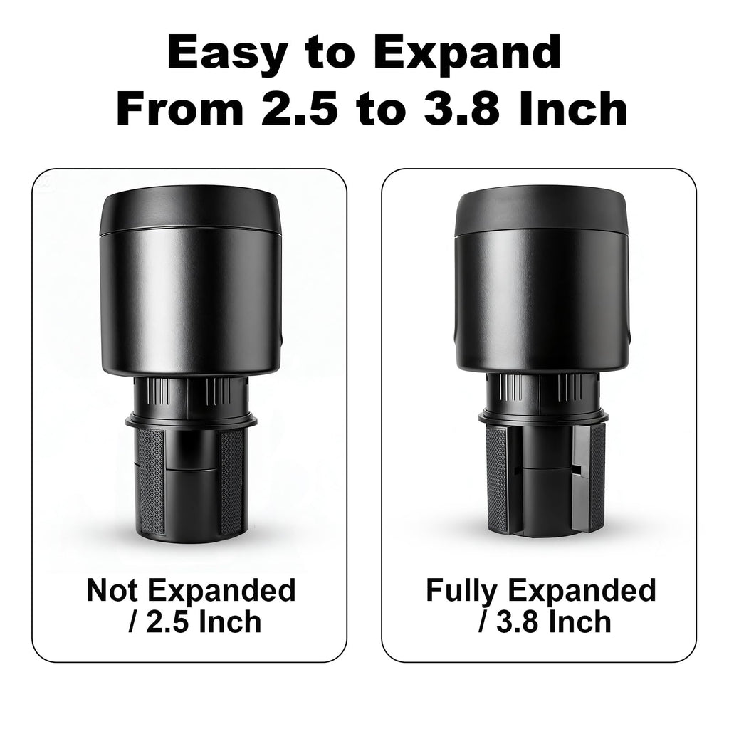 WishDirect Golf Cart Cup Holder Adapter, Universal Expandable Golf Cart Heater Holder Compatible with 16 Oz/1 Lb Propane Tank and Most Golf Carts