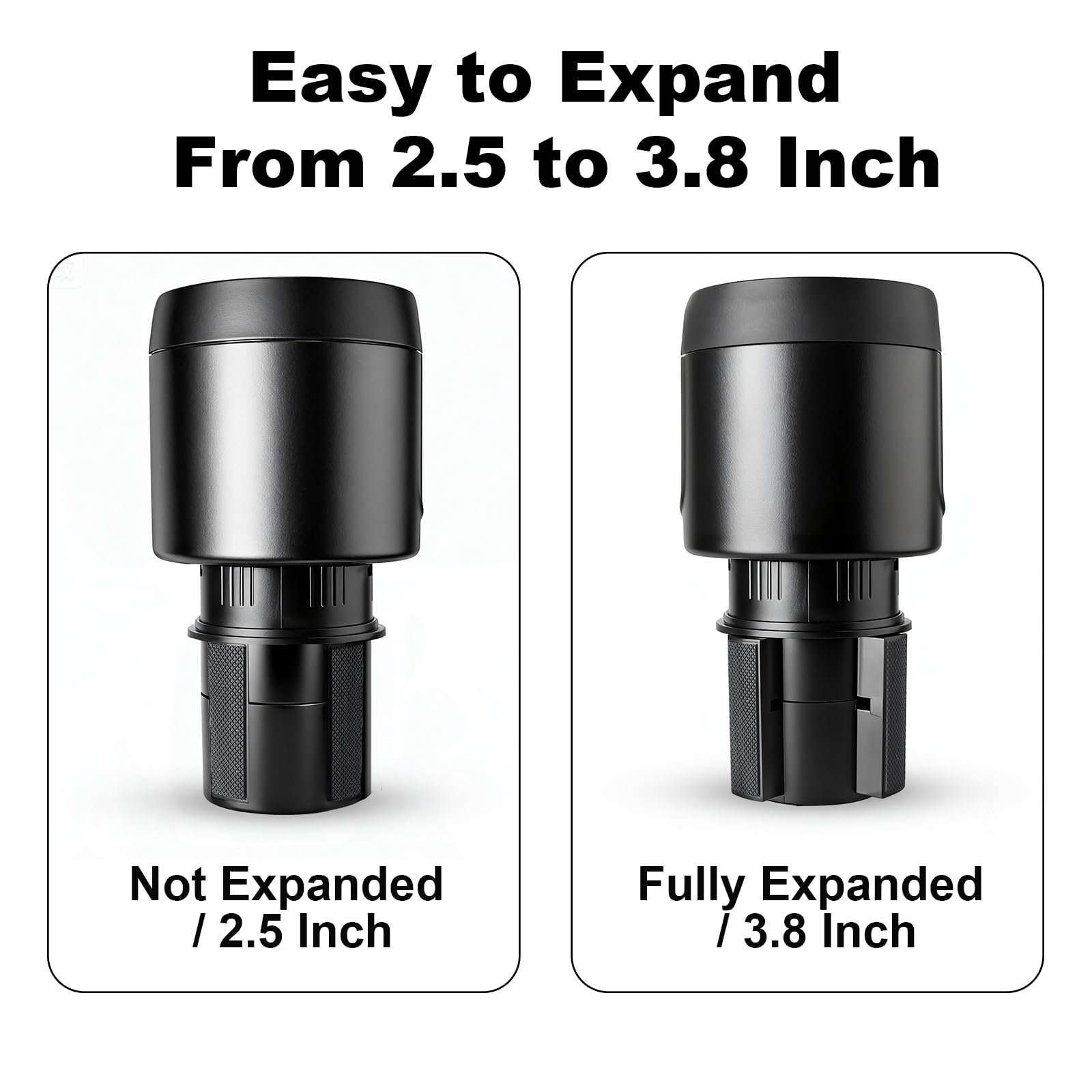WishDirect Golf Cart Cup Holder Adapter, Universal Expandable Golf Cart Heater Holder Compatible with 16 Oz/1 Lb Propane Tank and Most Golf Carts