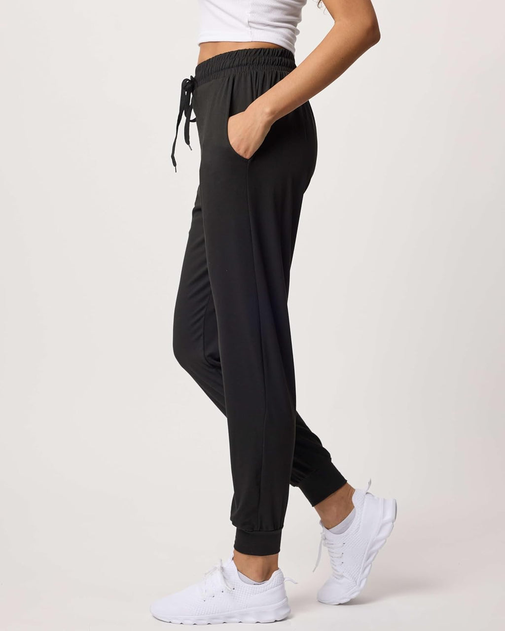 Real Essentials Women's Lounge Joggers - 3 Pack Sweatpants with Pockets for Yoga & Running | Plus Size Available