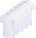 Real Essentials Men's Mesh V-Neck T-Shirt - 5 Pack Athletic Dry Fit Workout Shirts (Big & Tall Available)
