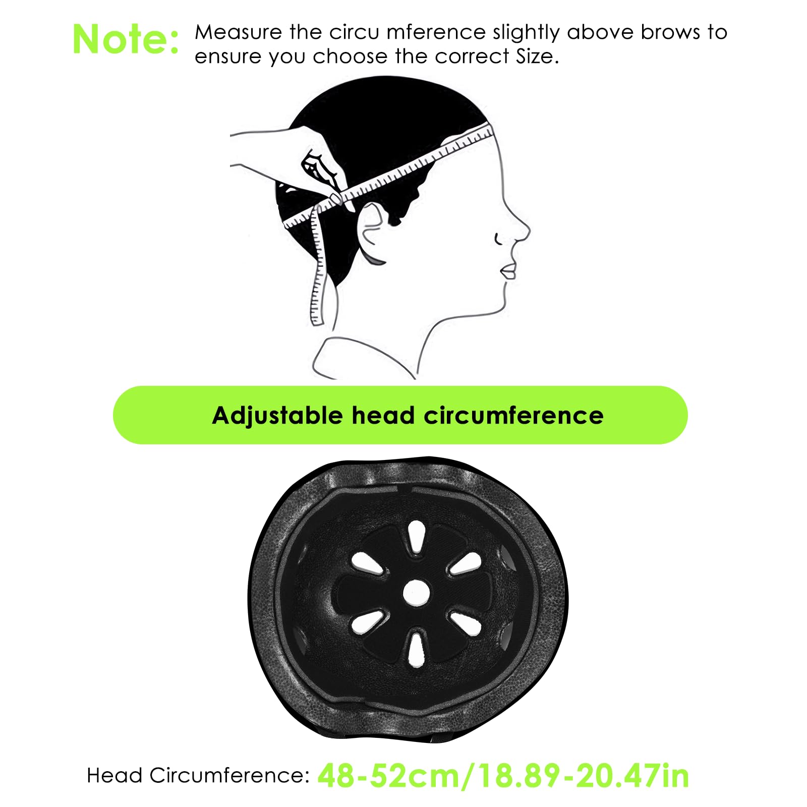 TOMSHOO Adjustable Helmet for Ages 3-15 Kids Toddler Boys Girls Youth,Protective Gear Set with Elbow Knee Wrist Pads for Skateboard, Bike, Skating, Cycling Roller Skate