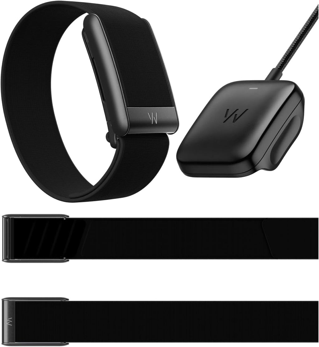 WHOOP 5.0 Health & Fitness Wearable Bundle - 12-Month Membership, CoreKnit Wristband & Battery Pack - Jet Black Activity Tracker with Sleep & Recovery Insights