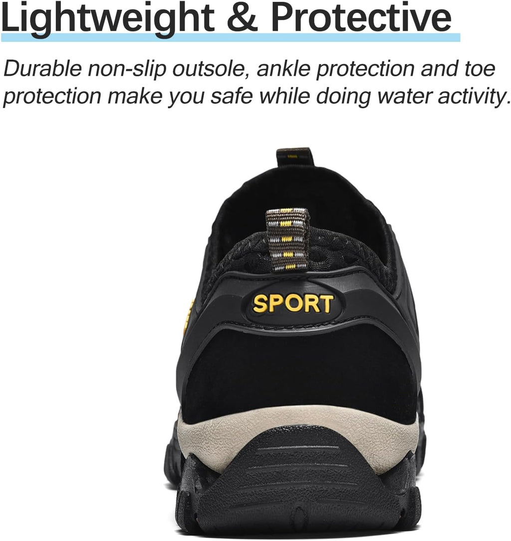 Skiennix Water Shoes - Quick Drying Aqua Footwear for Men | Ideal for Hiking, Fishing & Beach Activities