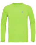 Kids Fishing Sun UV Shirt, Outdoor Boys Long Sleeve Lightweight Running Swimming Rash Guard Shirts